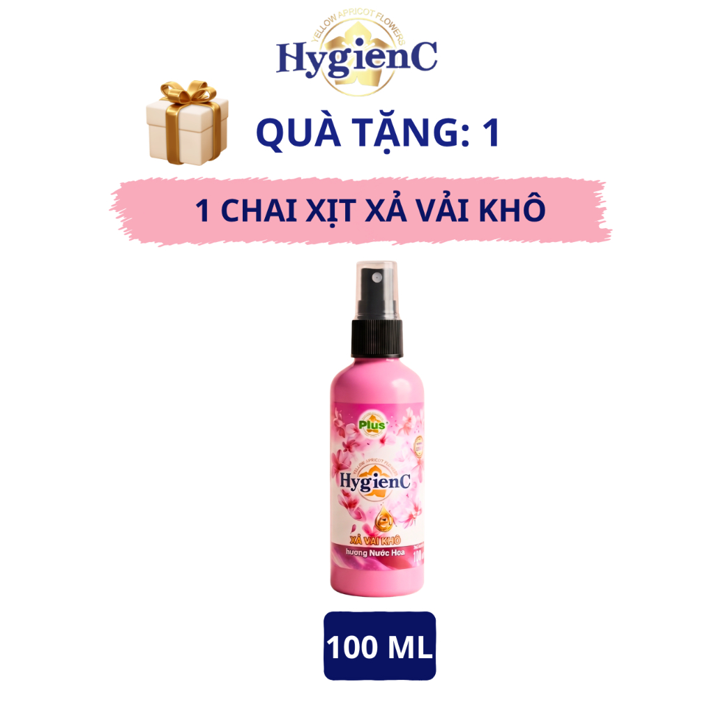 [DIỆN MẠO MỚI] Nước Giặt Xả Đậm Đặc HygienC Plus 3,9Kg/ Túi - Sạch Vết Bẩn, 6  Mùi Hương