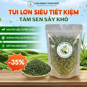 Tâm Sen Khô 500G Loại 1 Trà Tim Sen Thảo Mộc Hỗ Trợ Ngủ Ngon, An Thần, Thanh Lọc Cơ Thể