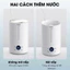 Máy phun sương Qcooko CAO CẤP, Máy tạo ẩm không khí dung tích 4L kháng khuẩn Ion Ag+, xông tinh dầu- BẢN TIẾNG VIỆT