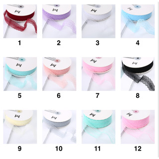 Ruy băng ren 3CM – Cuộn 45M trắng, đen, hồng to nhỏ phụ kiện trang trí handmade, làm nơ bó hoa, hộp quà