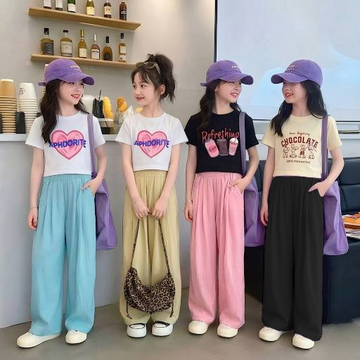 Quần suông gió nhăn cho bé gái size đại BEESHOP H26051