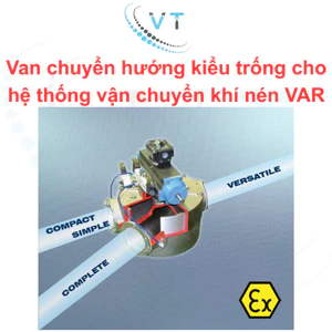 Van chuyển hướng kiểu trống cho hệ thống vận chuyển khí nén VAR