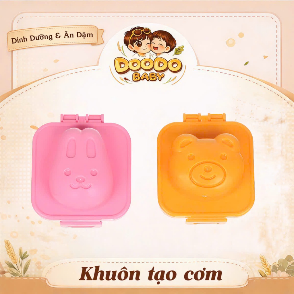 [Quà tặng không bán] Khuôn tạo cơm cho bé ăn dặm (1 cái)