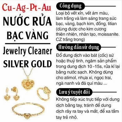 96 chai nước rửa bạc trang sức 100ml