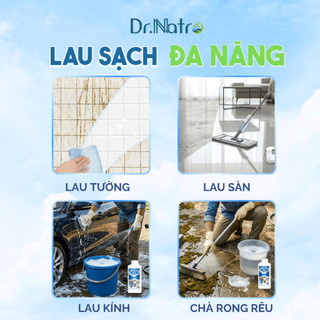Combo Tẩy Đa Năng 500ml & Nước Lau Sàn Dr.Natro 1000ml - Làm Sạch Nhà Bếp, Nhà Cửa Đa Năng