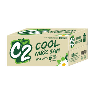 Thùng 24 chai nước sâm C2 Cool hoa cúc thảo mộc 280ml