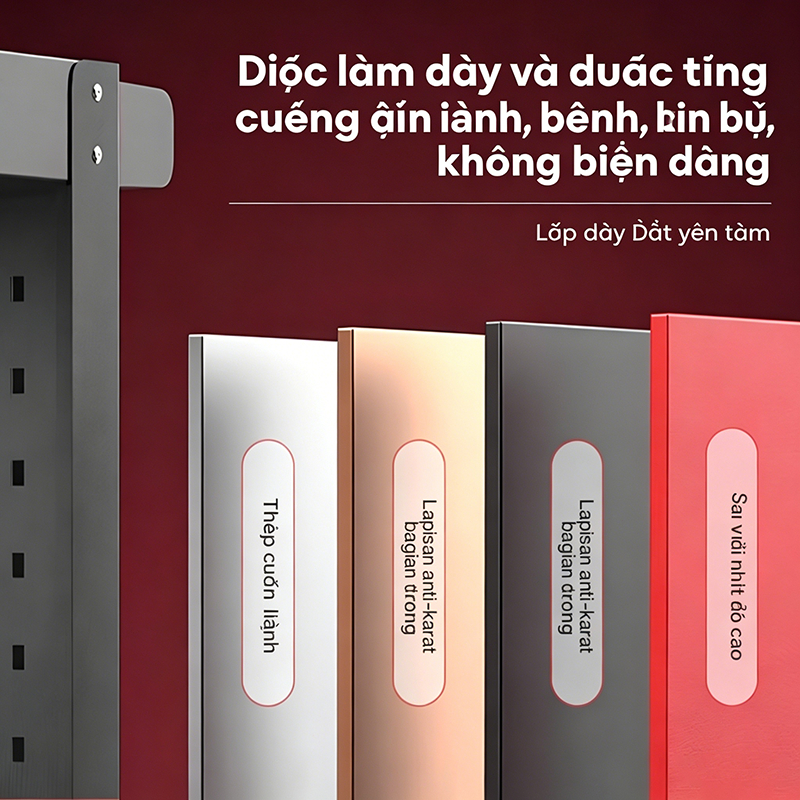 Xe đẩy dụng cụ đồ nghề 3 tầng bánh xe xoay 360 độ Lớp phủ chống gỉ Đựng Đồ Gia Đình Sửa Chữa Đa Năng