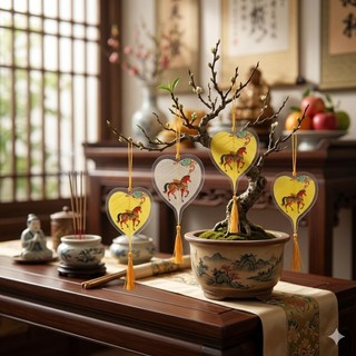 Thẻ Đánh Dấu Sách Lá Bồ Đề Thật 12 Con Giáp Treo Xe Ô Tô Treo Gương Chiếu Hậu Phong Thủy May Mắn