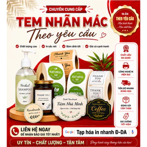 In Tem Nhãn mác, Tem Decal – In Nhanh Giá Rẻ, Thiết Kế Miễn Phí, Tem chống nước, 32x43cm