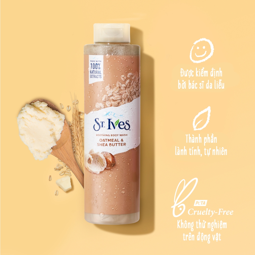 Sữa tắm dưỡng da ST.IVES 450ml (Tùy chọn mùi)