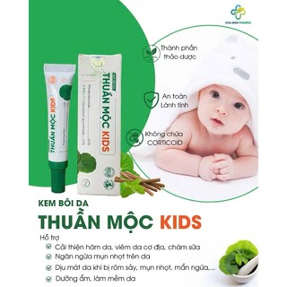 Kem bôi da Thuần Mộc Kids - làm dịu rôm sảy, mẩn ngứa, chàm sữa chăm sóc da bé iu
