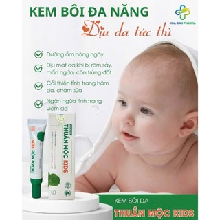 Kem bôi da Thuần Mộc Kids - làm dịu rôm sảy, mẩn ngứa, chàm sữa chăm sóc da bé iu