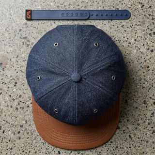 RecklessCapman Mũ Snapback Denim vải Jean CM104 lưỡi ngang Hiphop phong cách trẻ trung năng động