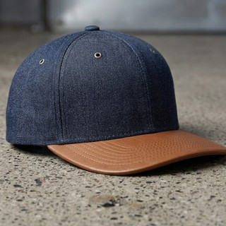 RecklessCapman Mũ Snapback Denim vải Jean CM104 lưỡi ngang Hiphop phong cách trẻ trung năng động