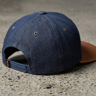 RecklessCapman Mũ Snapback Denim vải Jean CM104 lưỡi ngang Hiphop phong cách trẻ trung năng động
