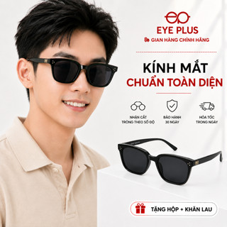 Kính Râm Vuông 28256 Eye Plus Gọng Nhựa TR Nhẹ Bền Mắt Full Viền Chống Loá UV400 Phong Cách Unisex