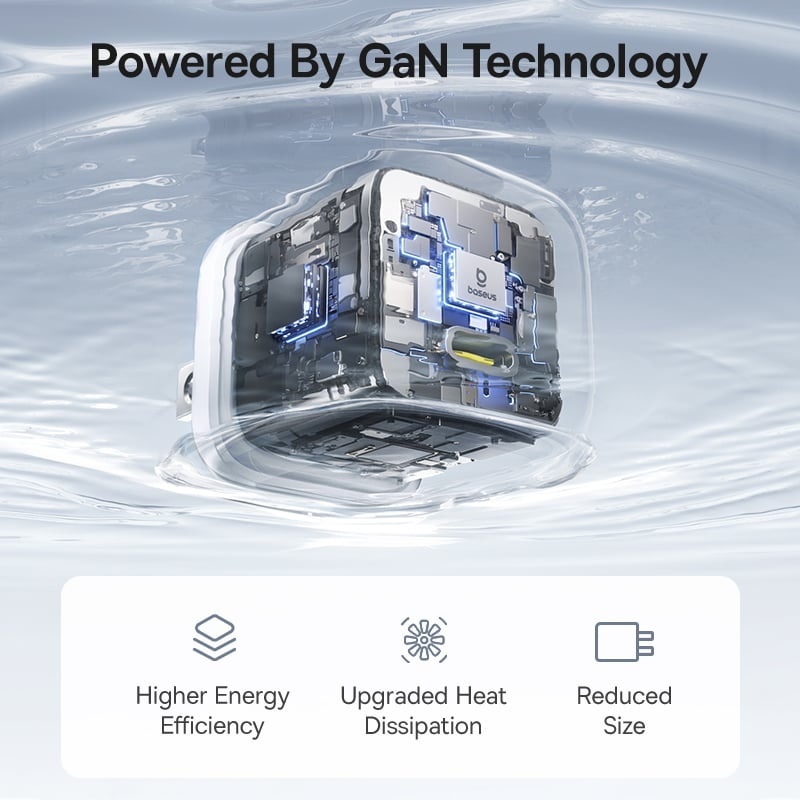 Củ Sạc Nhanh Baseus EnerFill FN22 GaN 20W / 30W / 45W USB-C PD 3.0 Siêu Nhỏ Gọn, Sạc Nhanh Mạnh Mẽ, Tản Nhiệt Hiệu Quả