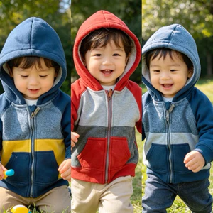 Áo Khoác Lót Lông Cừu Bé Trai Xuất Dư Xịn E6711 (6–24 tháng, 4–13kg) – Áo Khoác Giữ Ấm Cho Bé
