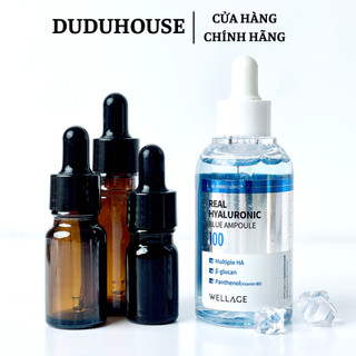 (Hàng Công Ty) Tinh Chất Cấp Nước Wellage Real Hyaluronic Blue Ampoule 100 Phục Hồi 60ml Duduhouse