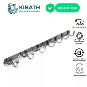 Móc Treo Đồ Gắn Tường Inox, Thanh Móc Quần Áo Nhà Tắm Chống Tuột (Đủ Size)