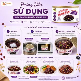 Cơm Ăn Liền Gạo Tím Hoàng Kim