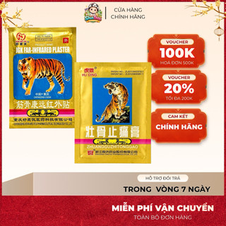 [10 GÓI] Cao Dán Giảm Đau Con Cọp 7 Chữ Giảm Đau Nhức Hiệu Quả