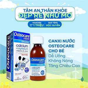 Siro Chắc Khỏe Xương Vitabiotics OSTEOCARE, Bổ Sung Canxi Và Vitamin D Chai 200ml Của Anh cho trẻ từ 3 Tuổi