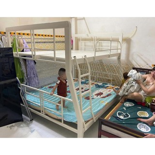 giường ngủ 2 tầng cho nhà không gian hẹp dễ tháo lắp an toàn cho trẻ nhỏ