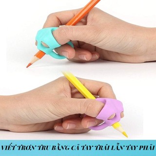 DỤNG CỤ ĐỊNH HÌNH CẦM BÚT CHO BÉ - COMBO 5 CÁI - SILICON MỀM CHỈNH TƯ THẾ CẦM BÚT LUYỆN CHỮ ĐẸP