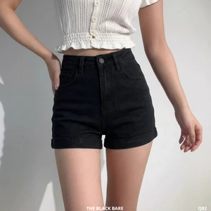 Quần Short Nữ Kaki Co Giãn Có Túi Cạp Cao Ôm Dáng Form Basic Dễ Phối Mặc Đi Chơi_Q02