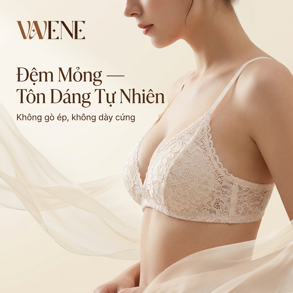Áo lót Vanvene, áo ngực nữ BR304 ren không gọng, áo lót nữ mút mỏng có thể tháo rời mềm mại thoáng khí | BigBuy360 - bigbuy360.vn
