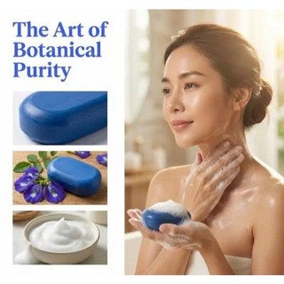 Xà phòng tắm trắng da và dưỡng da bodyDok Anchan Blue Hoa Đậu Biếc (sỉ ib)Many Colors