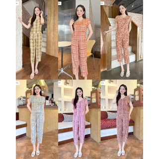 (Sẵn) 27KVBD008 Bộ lanh ngố Ken va Họa tiết đơn giản siêu dễ thương đáng yêu, chất lanh dùng cực thích cho mùa hè
