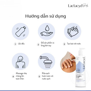 Sữa tắm Lactacyd Healthy Bright làm đều màu da, mang lại làn da sáng khỏe, rạng rỡ và tự tin