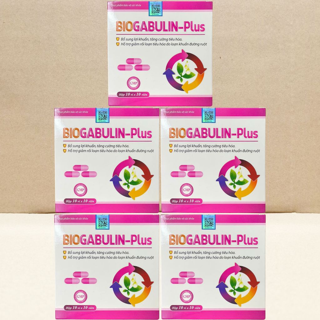 Combo 5 Hộp Biogabulin Hồng - Vinaphar - Vinaphar - Vitamin Chữa Lành