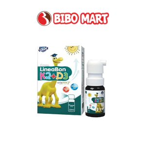 Vitamin D3K2 LineaBon Dạng Xịt 10ml Hỗ Trợ Hấp Thu Canxi Cho Bé - Bibo Mart