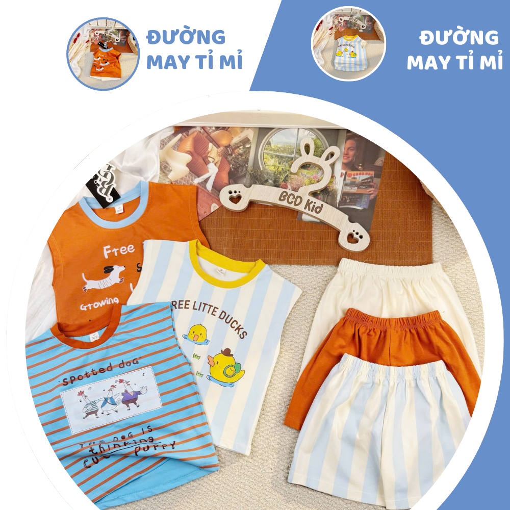 [À ƠI SHOP] D49- set 3 bộ ba lỗ chó vịt gà free in - a100.372
