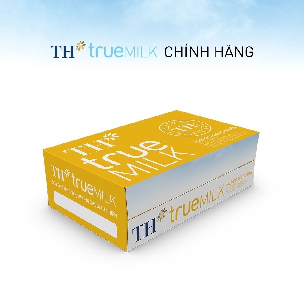 [LIVESTREAM] Thùng 48 hộp sữa tươi tiệt trùng TH true MILK hương chuối 180 ml (180 ml x 48)