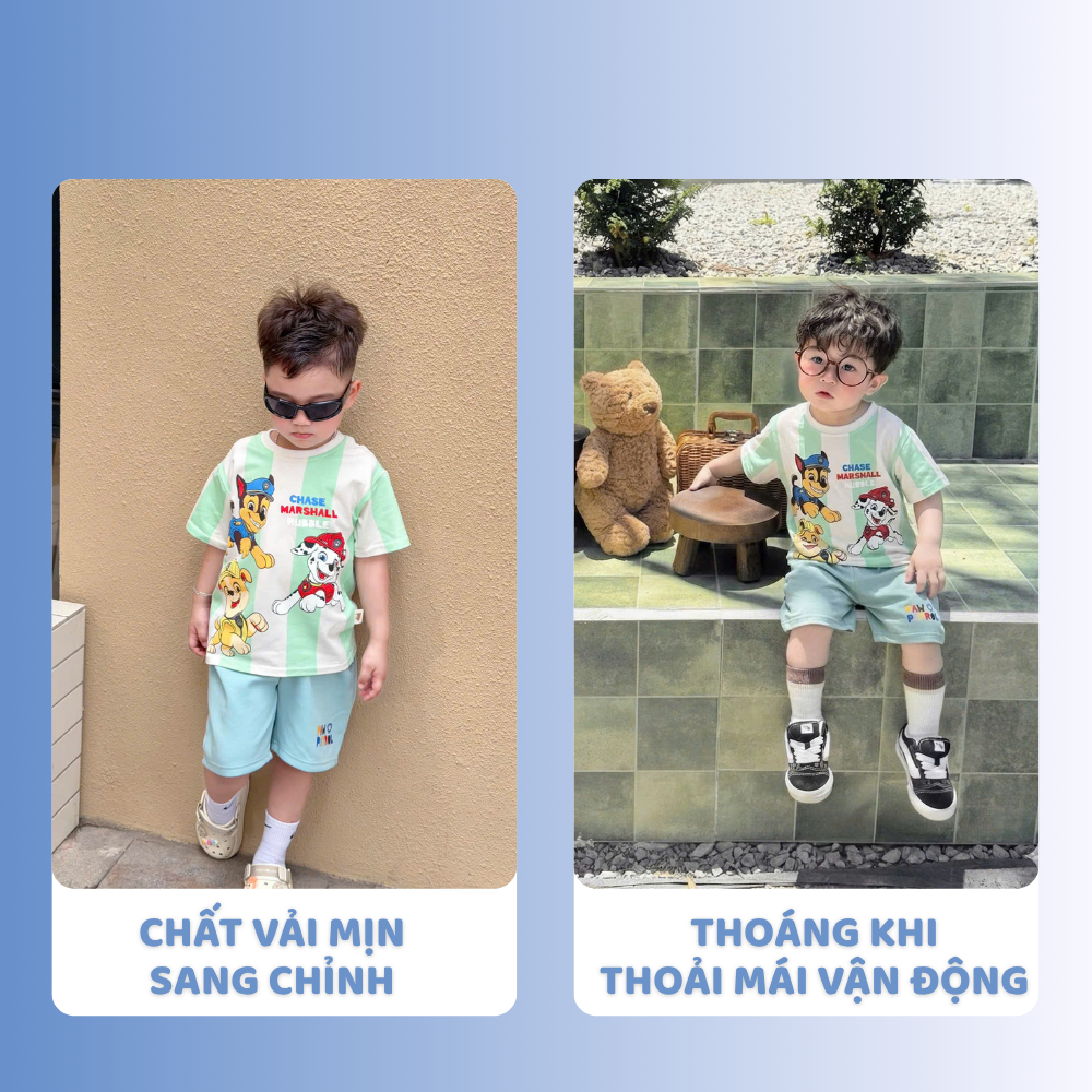 [À ƠI SHOP] D45- bộ cộc 3 chú cứu hộ chase- a117.1808