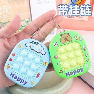 Móc khóa pop it nhiều hình đáng yêu, móc khóa trang trí phụ kiện HT Toys