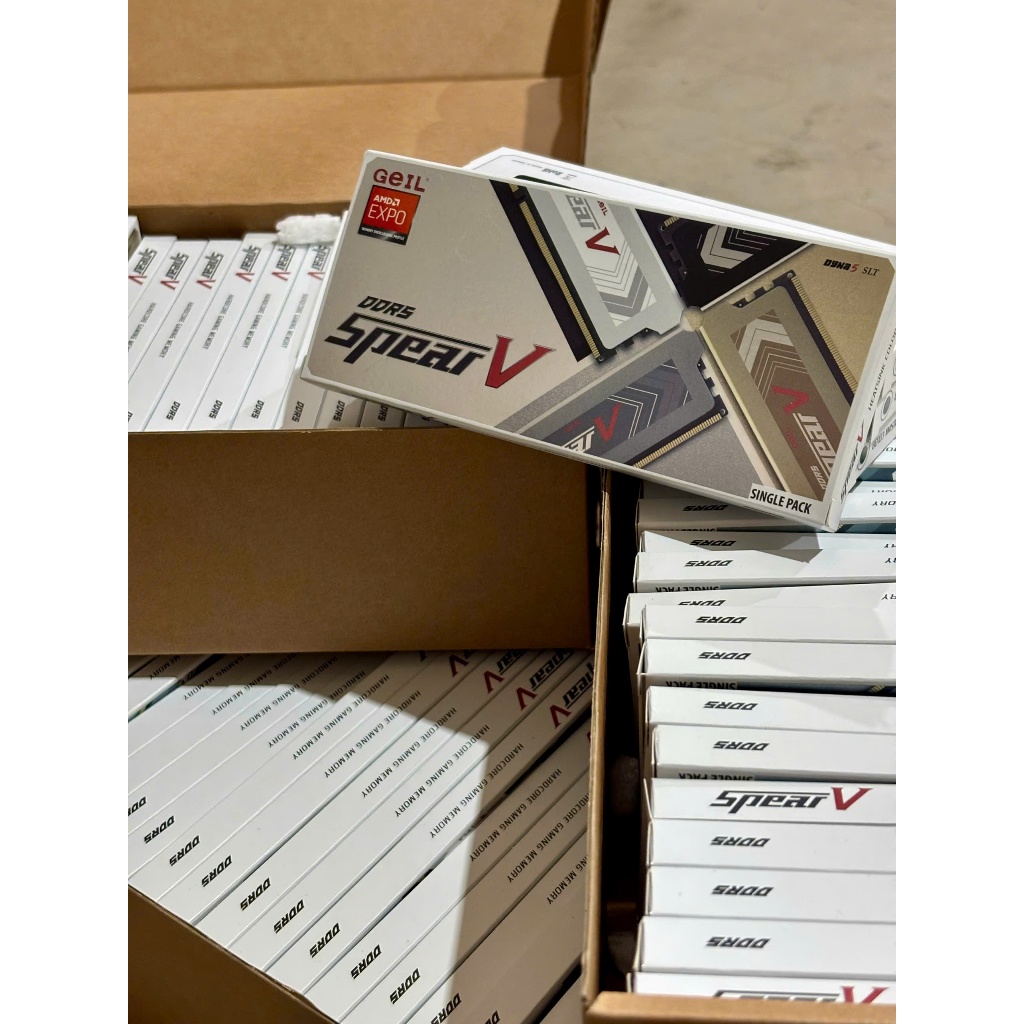 RAM GEIL SPEAR V 16GB (1x16GB) 6000MHz DDR5 Black GASB516GB6000C38BSC (Tản Thép) | BigBuy360 - bigbuy360.vn