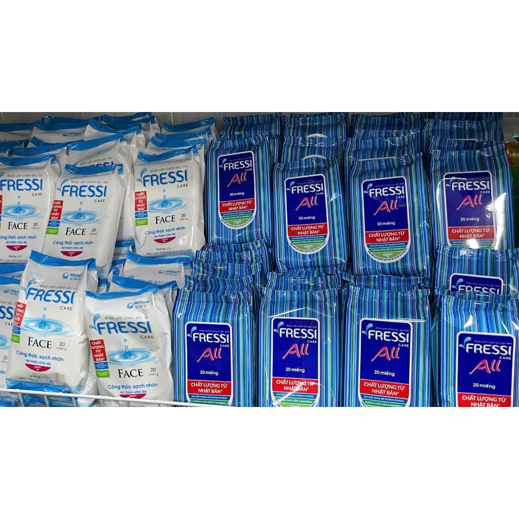 💎 KHĂN ƯỚT FRESSI ALL (20 MIẾNG) – CHĂM SÓC GIA ĐÌNH CHUẨN NHẬT BẢN