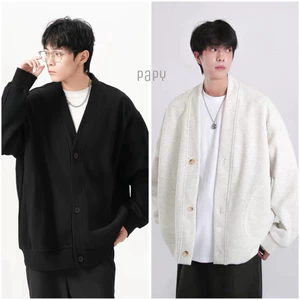 Áo khoác Cadigan Basic cho Nam kiểu dáng rộng Hàn Quốc - Minimal style