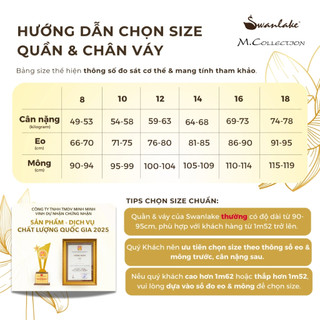 SWANLAKE | Chân Váy Maxi Nữ Dài Xòe Lưng Thun Cạp Cao Thắt Nơ Vải Cotton Công Sở Thanh Lịch V12448