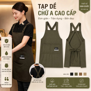 Tạp Dề Chống Thấm Cao Cấp, Thiết Kế Thoải Mái Không Bám Bẩn, Có Túi Lớn Dùng Cho Nấu Ăn & Dịch Vụ Tiện Lợi Bền Đẹp