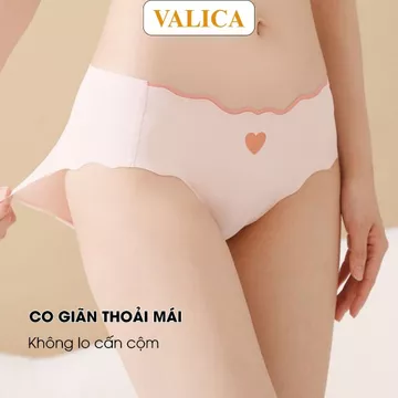 Quần lót nữ đúc su cao cấp - Quần lót su cạp vừa mềm mại viền lượn sóng duyên dáng VALICA L8520