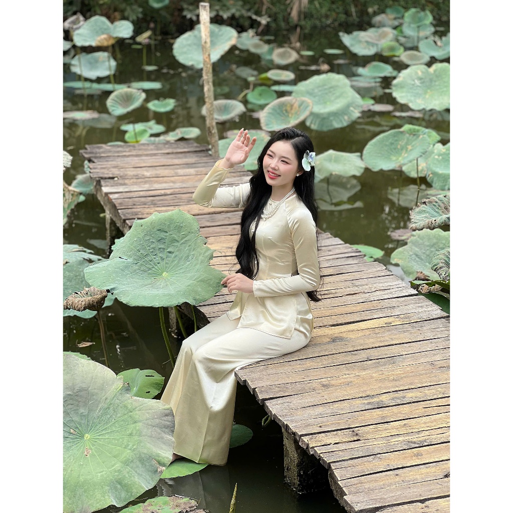B.a180 -Bộ Bà Ba LụA ValeNtinooOoo ChÂu Sa CaO Cấp Cổ TrÒn Nút Nụ Dây Kéo QUẦN CÙNG CHẤT