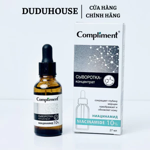 Tinh Chất Compliment Niacinamide 10% Serum Hỗ Trợ Ngăn Ngừa Mụn Và Dưỡng Trắng Cho Da Dầu 27ml