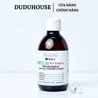 (Hàng Công TY) Nước Hoa Hồng Bielenda Dr Medica Anti Acne Dermatological Toner Làm Sạch Sâu, Giảm Mụn 250ml Duduhouse