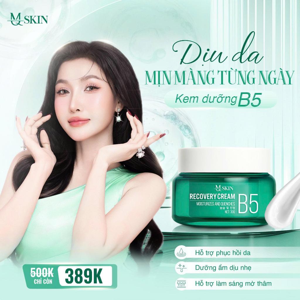 [TẶNG 2 NẠ] MQSKIN Combo Dưỡng Da Đẹp B5 & Kem Dưỡng Trắng Tặng 2 Nạ Phục Hồi Làm Sáng Da Hiệu Quả